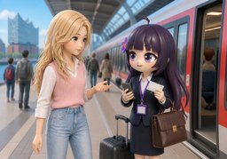 Ich reise geschäftlich.のイラスト