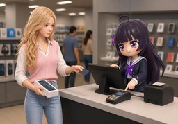 Bitte erstatten Sie auf ~.のイラスト