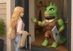 Haben Sie gut hergefunden?のイラスト