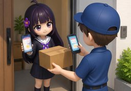Wann kommt ~ an?のイラスト