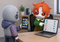 Bitte aktivieren Sie ~.のイラスト