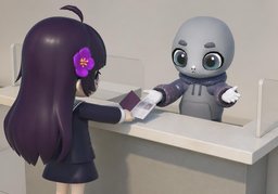 Wie muss ich ~ vorzeigen?のイラスト