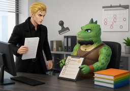 Ist ~ genehmigt?のイラスト