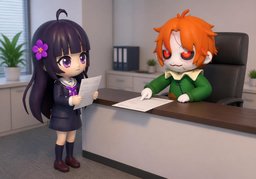 Wer genehmigt ~?のイラスト