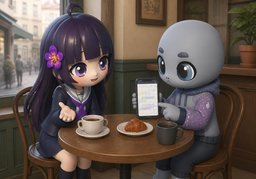 Ich überprüfe ~.のイラスト