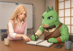 Bitte halten Sie ~ schriftlich fest.のイラスト