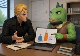 Das ist statistisch signifikant.のイラスト