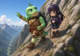 ~ ist steil.のイラスト