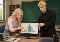Die Standardabweichung beträgt ~.のイラスト