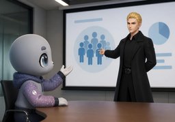 Diese Präsentation richtet sich an ~.のイラスト