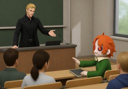Wer möchte noch etwas fragen?のイラスト