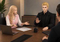 Wer entscheidet im Zweifelsfall?のイラスト