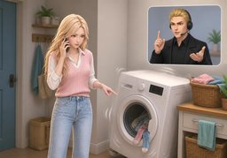 Im Problemfall kontaktieren Sie ~.のイラスト