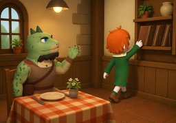 Einen Augenblick, ich hole ~.のイラスト