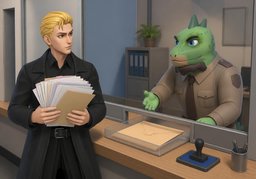 ~ soll ich einreichen?のイラスト