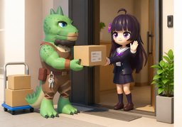 Brauchen Sie ~ bei der Übergabe?のイラスト