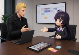 Gern würden wir bei ~ zusammenarbeiten.のイラスト