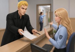 Ich bin dazu nicht befugt.のイラスト