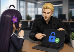 Erhalte ich Zugriff auf ~?のイラスト