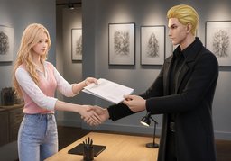 Wer erhält die Nutzungsrechte an ~?のイラスト