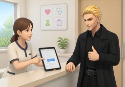 Darf ich bei Bedarf ~ vorschlagen?のイラスト