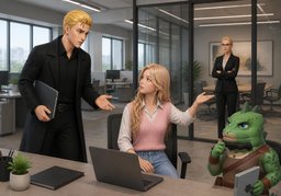 Der Ansprechpartner ist ~.のイラスト