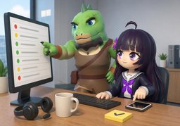 Beim Follow-up prüfen Sie ~.のイラスト