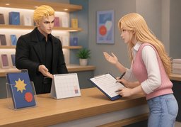 Darf ich kurz nachfragen?のイラスト