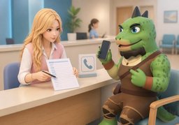 Unter welcher ~ dürfen wir Sie kontaktieren?のイラスト