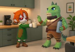 Ich trinke keinen ~.のイラスト