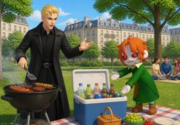 Welche ~ sollen wir mitbringen?のイラスト