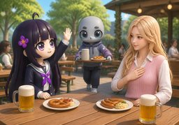 Ich rufe ~.のイラスト