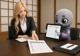 Haben wir uns auf ~ geeinigt?のイラスト
