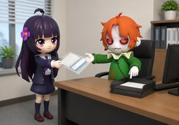 Ich bitte um nachträgliche Genehmigung für ~.のイラスト