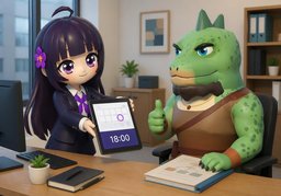 Ich werde es bis ~ fertigstellen.のイラスト