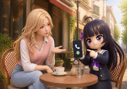 Ich bin per ~ erreichbar.のイラスト