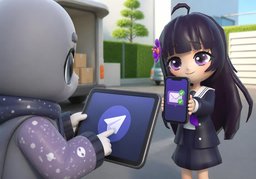 Können Sie das Angebot per ~ senden?のイラスト