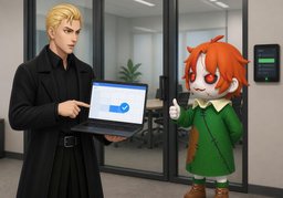 Hiermit bestätige ich ~.のイラスト