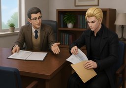 Über ~ können wir sprechen.のイラスト