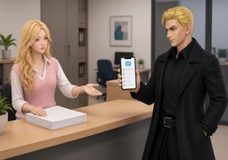 In welcher Form möchten Sie ~?のイラスト