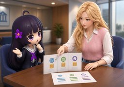 Wir bieten ~ Finanzierungsoptionen an.のイラスト