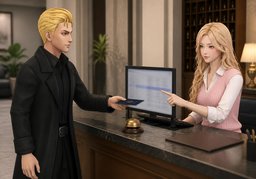 Die Reservierung lautet auf ~.のイラスト