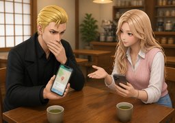 Ich habe mich bei ~ vertan.のイラスト