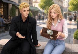 Ich habe ~ Euro.のイラスト