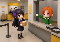 Wo gebe ich ~ auf?のイラスト