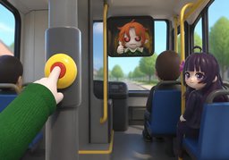 Können Sie bei ~ anhalten?のイラスト