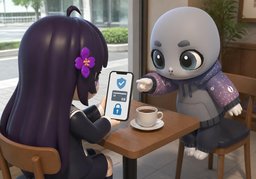 Ist es sicher ~?のイラスト