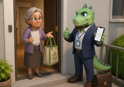 Könnten Sie beim ~ helfen?のイラスト