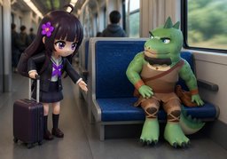 Könnten Sie bitte ~ zur Seite rutschen?のイラスト
