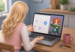 Kann ich ~ online zubuchen?のイラスト